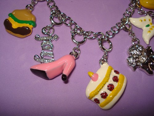 Bracciale Smalto Anatra-Torta-Hi-Tacco-Farfalla Strass Rimovibile - Foto 2 di 3