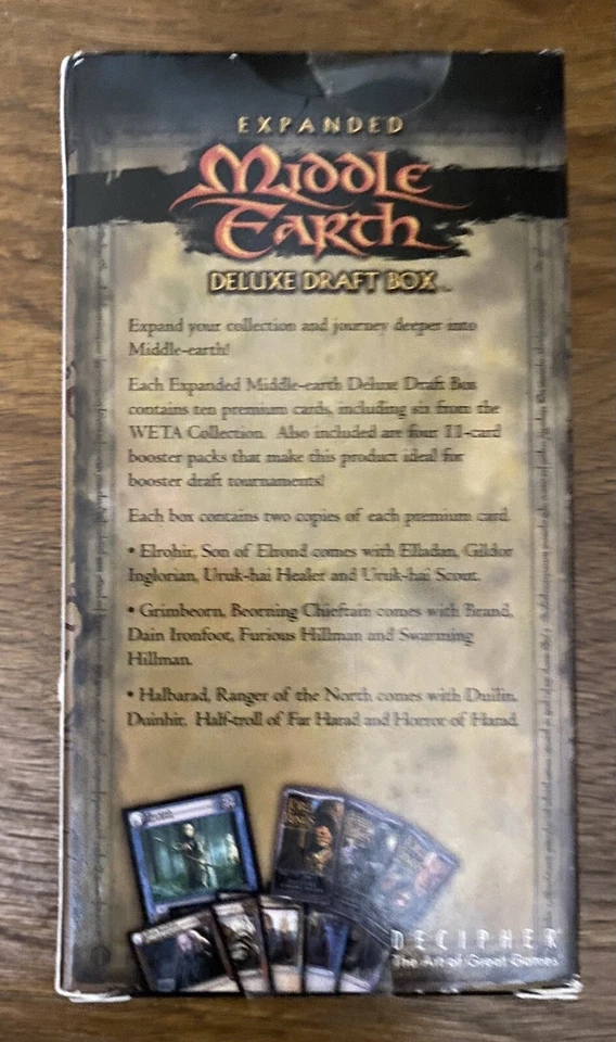 LOTR TCG Halbarad Expanded Middle-earth Deluxe Draft Box  Weta Collection Sealed - Image 2 of 2