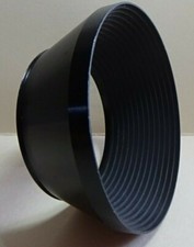 Black Metal 1.125" deep, Screw-in Lens Hood/Shade Unbranded Rarely Used XlntCond