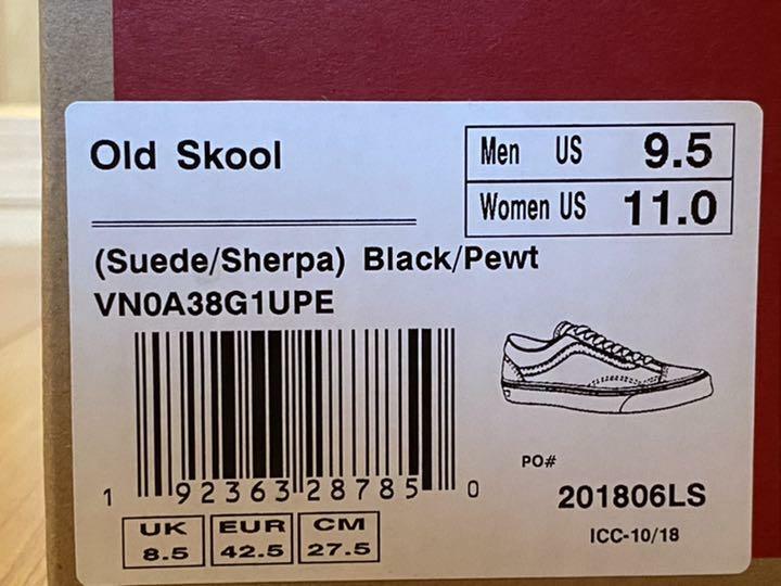 vans old skool sherpa