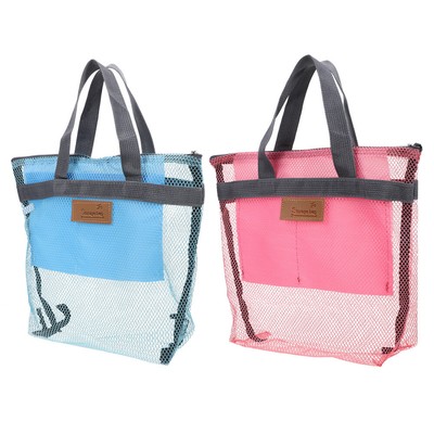  2 Pcs Toilettenbeutel Männer Und Frauen Reisen Mesh-Strandtasche Großer