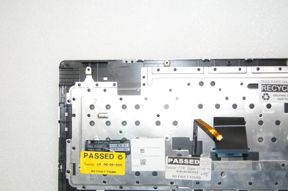 Teclado retroiluminado HP Envy X360 M6-W Reino Unido reposamanos plateado 807526-031 temp probado Foto 4 de 4