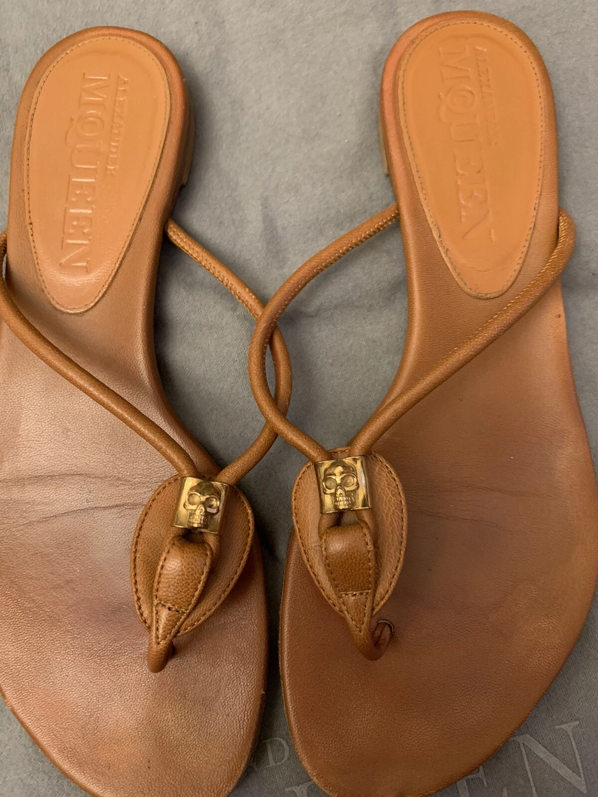 Sandali Alexander Mcqueen in pelle marrone usati 36 5 euro adatti a grandi