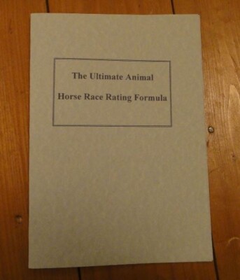 Animal Riding Formula 1 The Ultimate Animal Horse Race Racing Formula Rating System | eBay UK