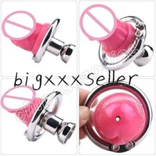 Stainless Steel Negative Chastity Cage with Peni for Men Sissy Cage Rings Locks