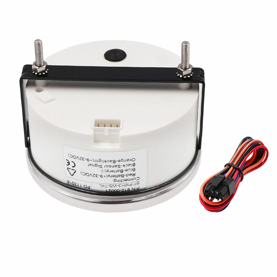 85mm Stainless Steel Boat Tachometer 0~7000 RPM REV Counter for Outboard Motor   — 第 4/4 张图片