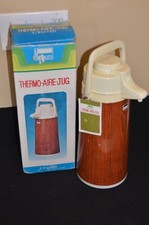 Vintage Thermo Aire Jug Nobility Air touch pump Pour Vacuum Bottle Thermos 1.9 L