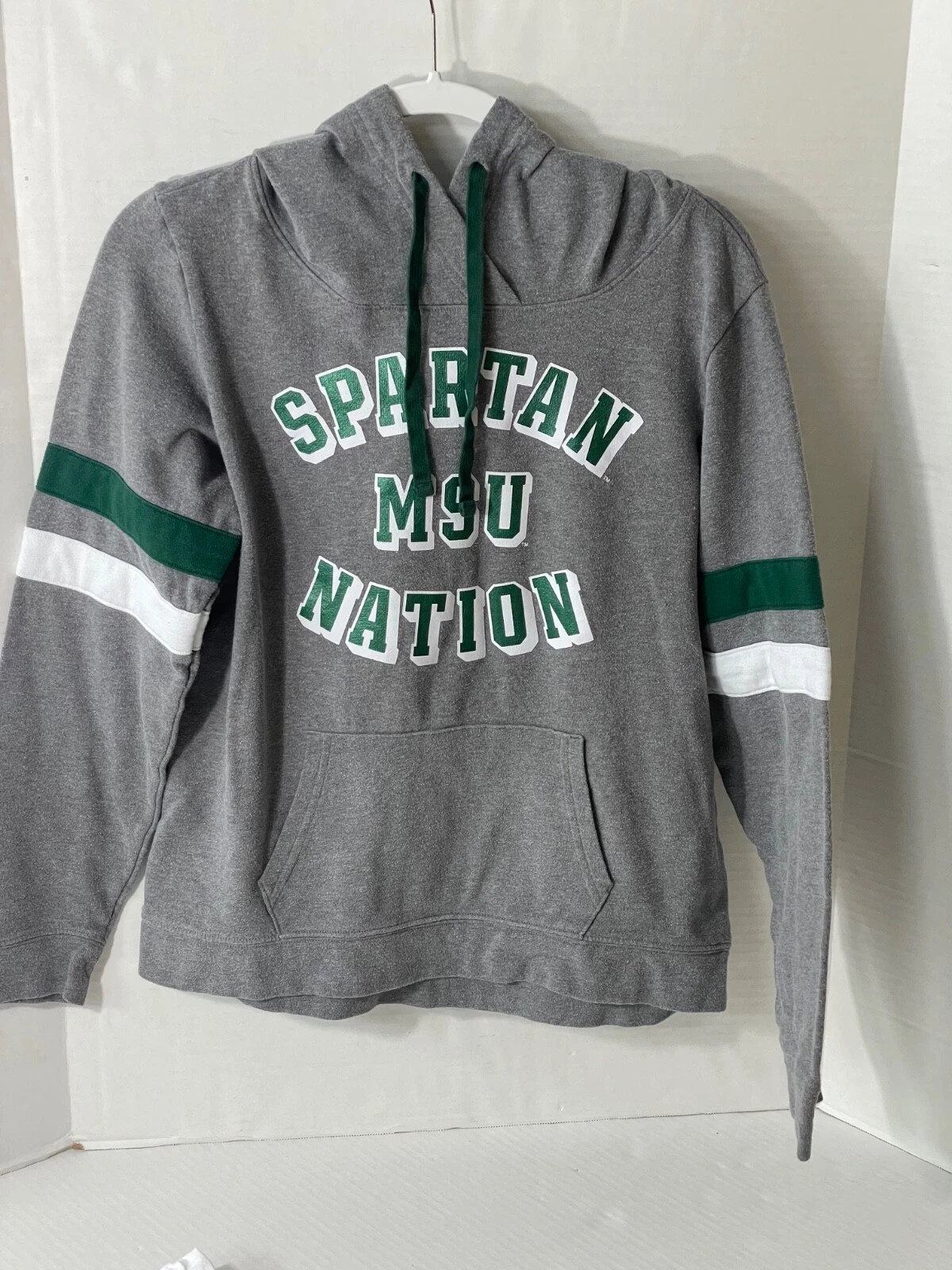 UNDERCOVER Felpa con cappuccio Victoria's Secret ROSA Michigan State Spartans logo (M) e maglietta (S)