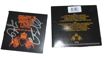 SIMPLE MINDS - LIVE IN THE CITY OF ANGELS. SIGNED BOOKLET DOUBLE CD ALBUM 2DISCS