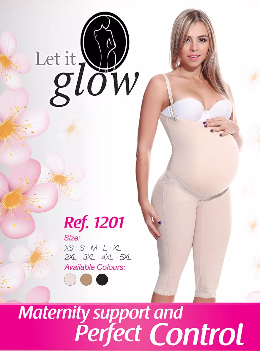 FAJA COLOMBIANA PARA EMBARAZO MATERNITY FULL BODY SHAPEWEAR LET IT GLOW  1201