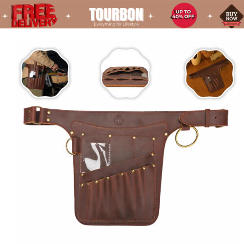 Tourbon Leather Kitchen Knife Utility Belt Chef Bag Knives Holster Waist Pouch