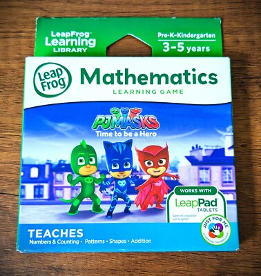 NEW Leap Frog PJMasks Mathematics  for Leap Pad Tablets - 3-5 years