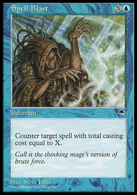 Magic the Gathering MTG Spell Blast (89) Tempest   LP