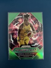 2021 Panini Prizm WNBA Fireworks Green #17 Nneka Ogwumike