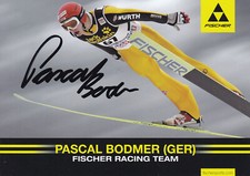 Pascal BODMER - Niemcy, srebro czerwiec MUNDIAL 2009 skoki narciarskie, oryginalny autograf