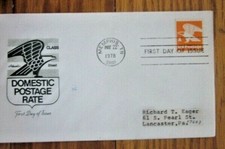 BALD EAGLE "a" stamp ARTMASTER CACHET 1978 fdc #1736