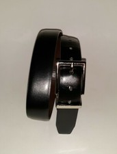 Chaps Men's Synthetic Leather Reversible Belt Black/Brown Size L