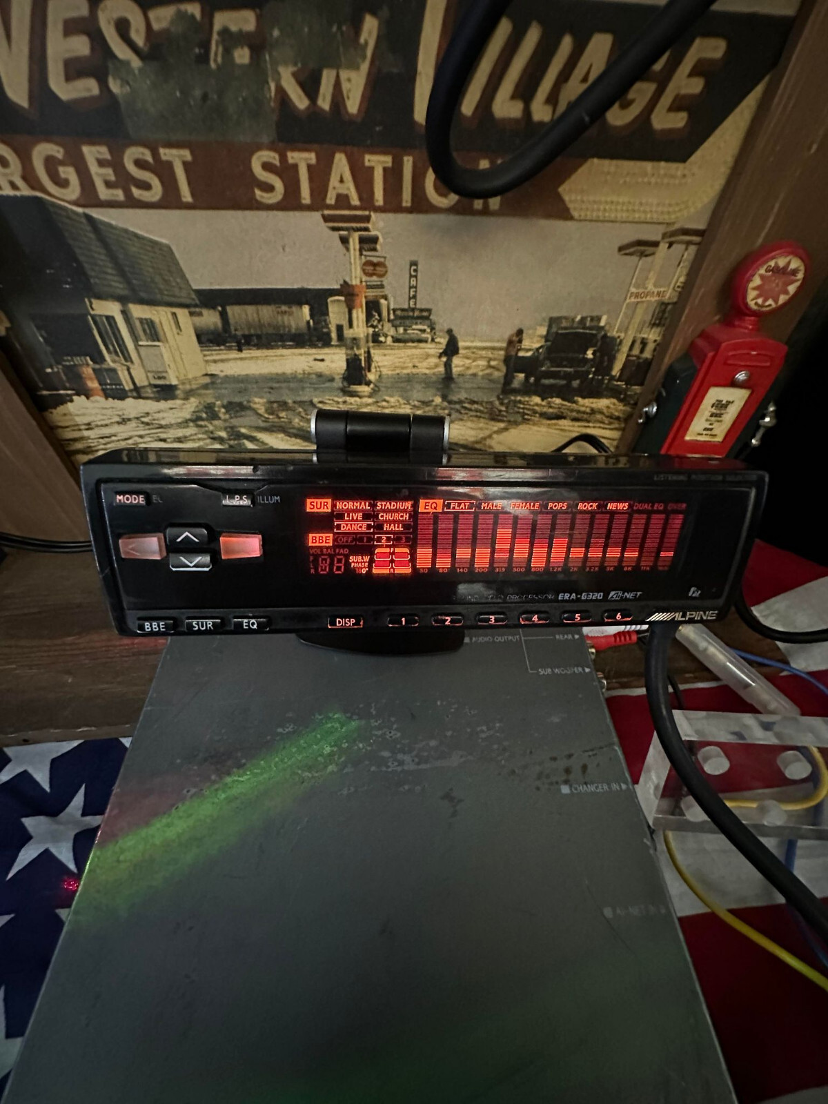 Alpine ERAG320 Equalizer Sound Field Processor faceplate only (tested