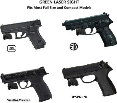 Rechargeable LSL8 MINI GREEN Laser for pistol FN 9C Sig Mosquito