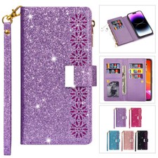 Luxury Deluxe Shining Handy Wallet Flip Wallet Stand Case Cover For Apple iPhone