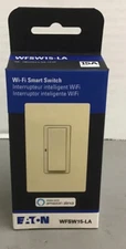 Lot Of 6 Eaton NSB WFSW15-LA-SP-L Wi-Fi Smart Light Switch (f20)