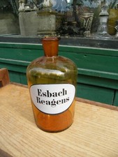 Flakon Apotheke Antik Esbach Reagens