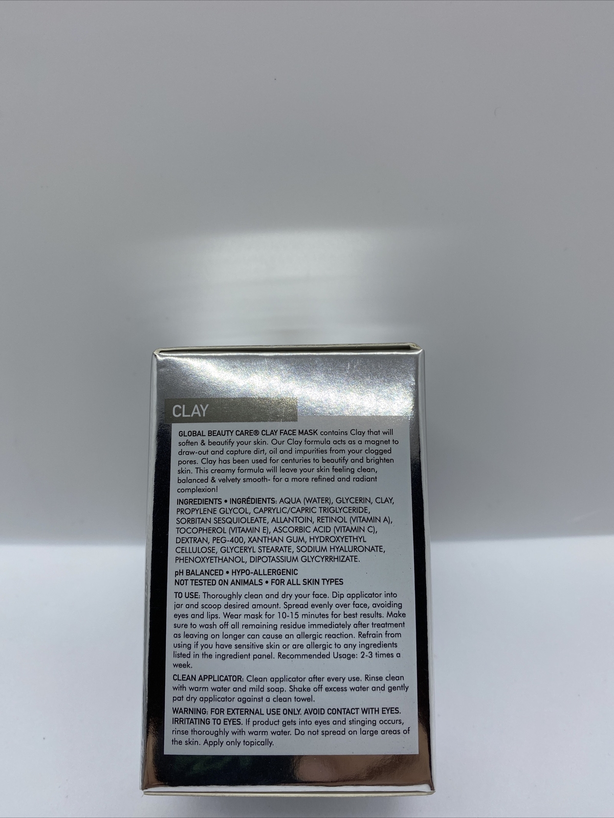 Global Beauty Care Clay L’ARGILE Face Mask with Mask applicator 1.7 oz