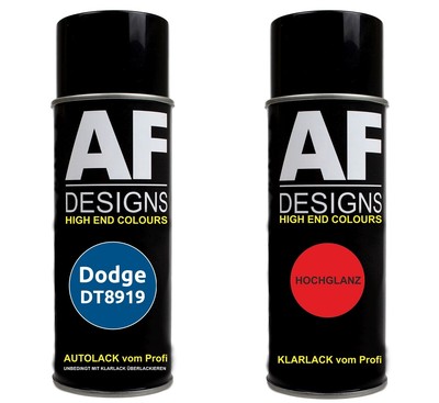 Spraydose für Dodge DT8919 Banzai Blue Metallic Basislack Klarlack Sprühdose