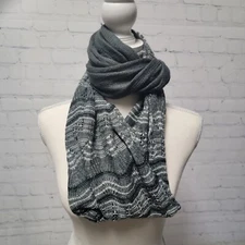 Modena Striped Knit Infinity Scarf One Size Classic Winter Preppy NEW With Tags 