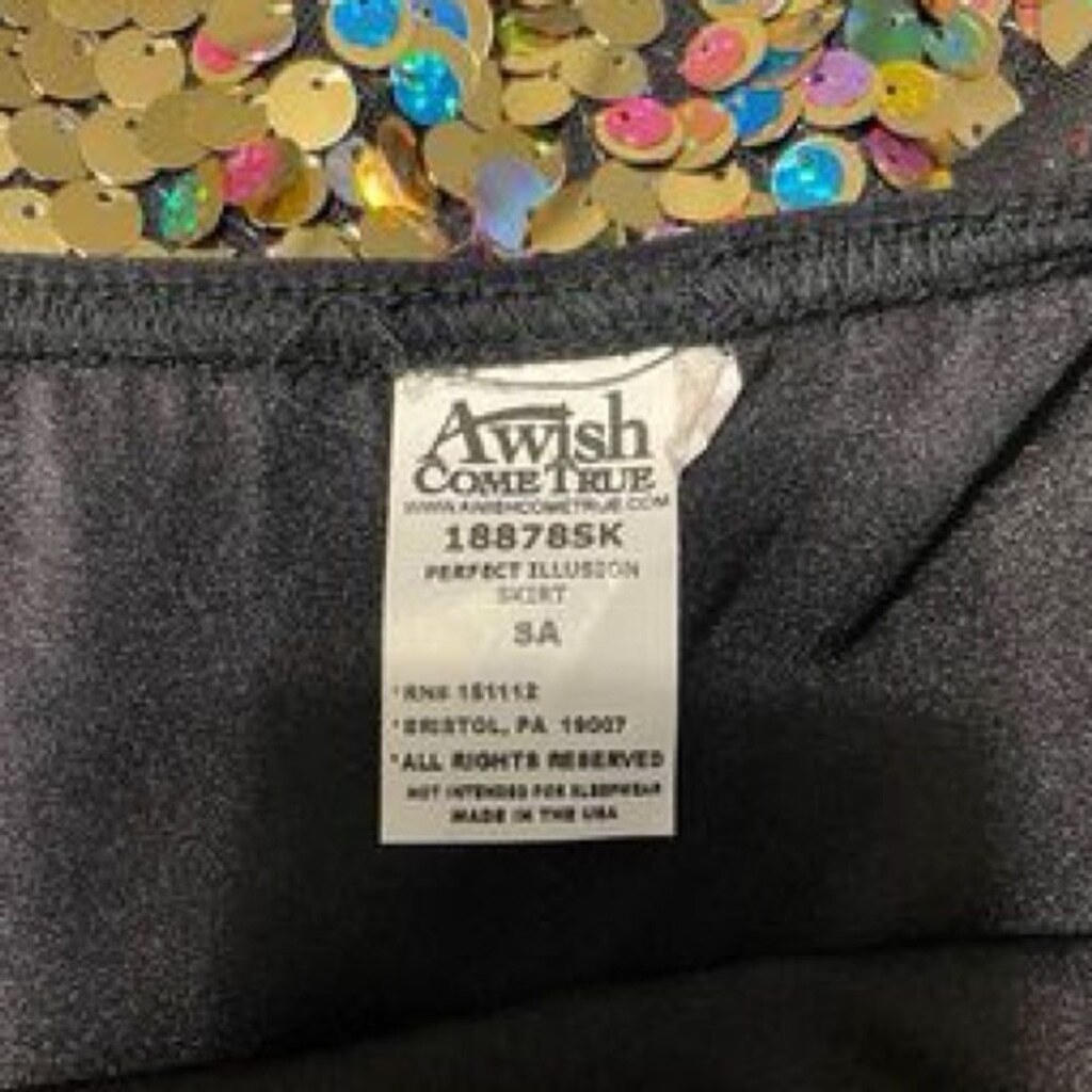 Girls Dance Costume  6pcs Black Gold Size Adult S… - image 7