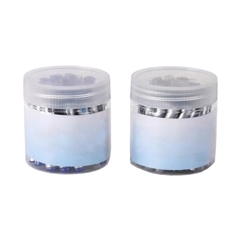 30x Blue Fountain Pen Refills 3.4mm Replaceable Cartridges Black