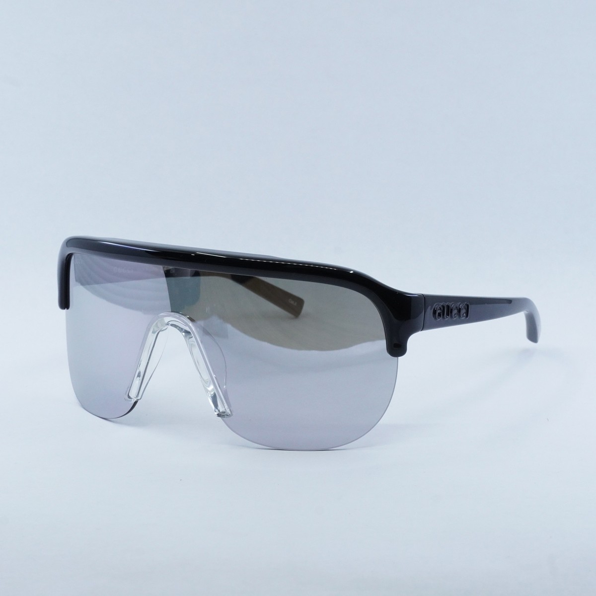 New GUCCI GG1645S 003 Black/Multilayer Silver Mirror 99-1-125