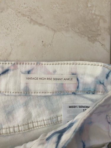 Pantalones de mezclilla ajustados de tiro alto America vintage talla 12/31 - Imagen 5 de 7