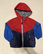 OshKosh B'gosh Red and Blue Windbreaker Jacket 12 Months