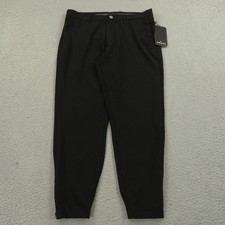 Primo Golf Joggers 33 Short Mens Black Stretch Ankle Zip Pockets Pants 33x27