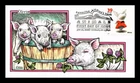 US COVER OLIVIA FAVORITE CHILDREN'S BOOK ANIMALS FDC COLLINS HAND PAINTED
