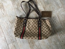 Gucci Tote Style Bag Double G Classic Logo Shoulder Bag Great Deal !