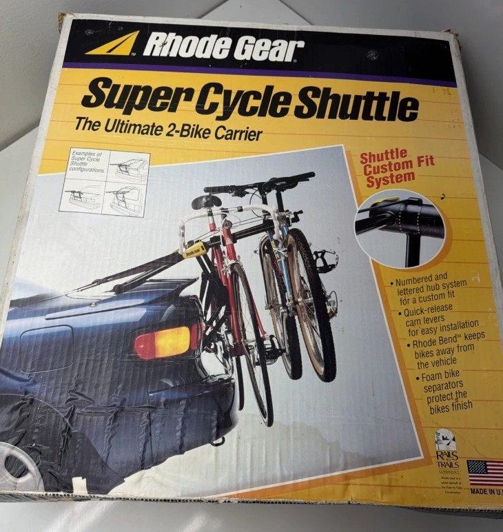 アクセサリー Rhode Gear Super Cycle Shuttle SU3002J Rhode Gear Super Cycle Rear Vehicle Shuttle Bike Rack for Mountain