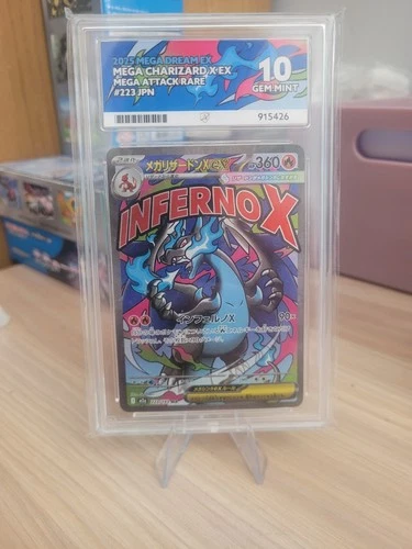 Black Promo Charizard x Ex Ace 10 Gem Mint Japanese Pokemon Card