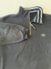 Vintage Bogner Sports Quarter Zip Fleece Pullover Large Black Made in USA Ski
