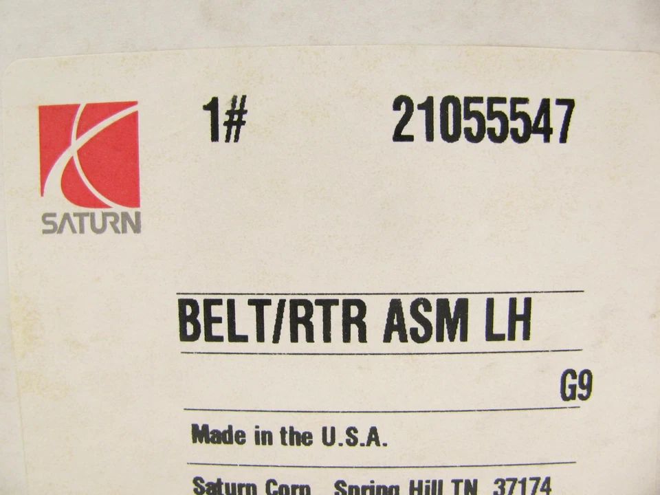 Новый оригинальный производитель Saturn 21055547 задний левый ремень безопасности - бежевый 1997-1998 SC1 SC2 - Изображение 4 из 4