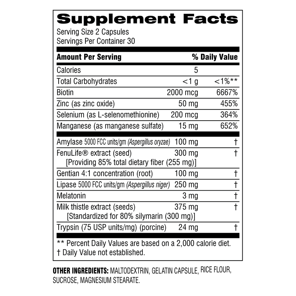 Botanic Choice Pancreas-Plus™ Dietary Supplement, 60 Capsules | eBay