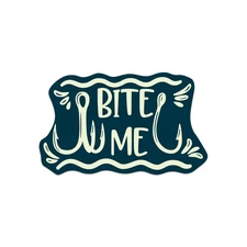 Bite Me Fishing Sticker Decal