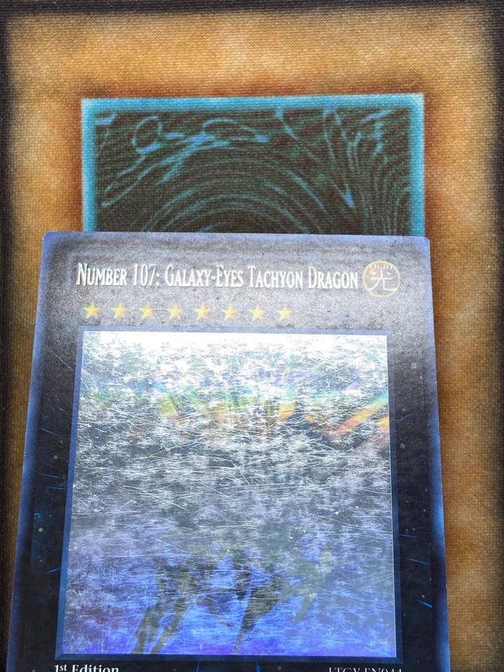 Yugioh Number 107: Galaxy-Eyes Tachyon Dragon LTGY-EN044 Ghost Rare 1st Ed LP - Image 3 of 4