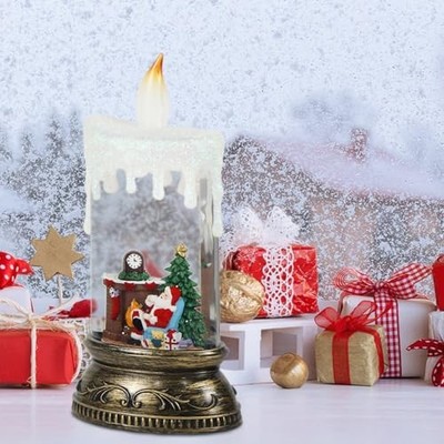 Wondise Rechargeable Musical Santa Snow Globe Lantern - Spinning Glitter With 6-Hour Timer - View #11