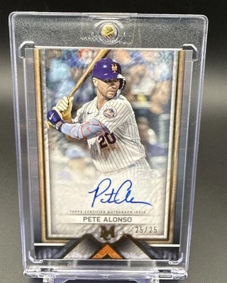2023 Topps Museum Collection Pete Alonso AA-PA Archival Autographs Auto #25/25