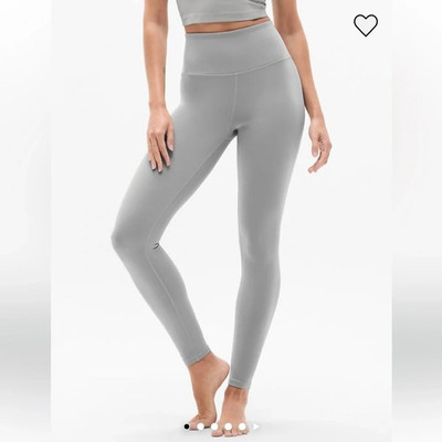ATHLETA Ultra High Rise ELATION Tights Gray Buttery Soft New Condition Gym XS