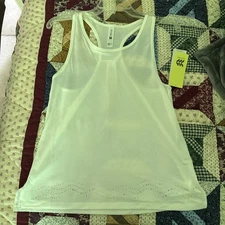 Womens Activewear Moisture Wicking Tank Top White, All in Motion Brand NEW Med