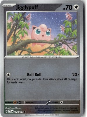 ME02: Phantasmal Flames #076/094 Jigglypuff Reverse Holo