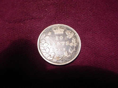 1901 Canada 10 Cents — photo from the most recent tracked eBay sale